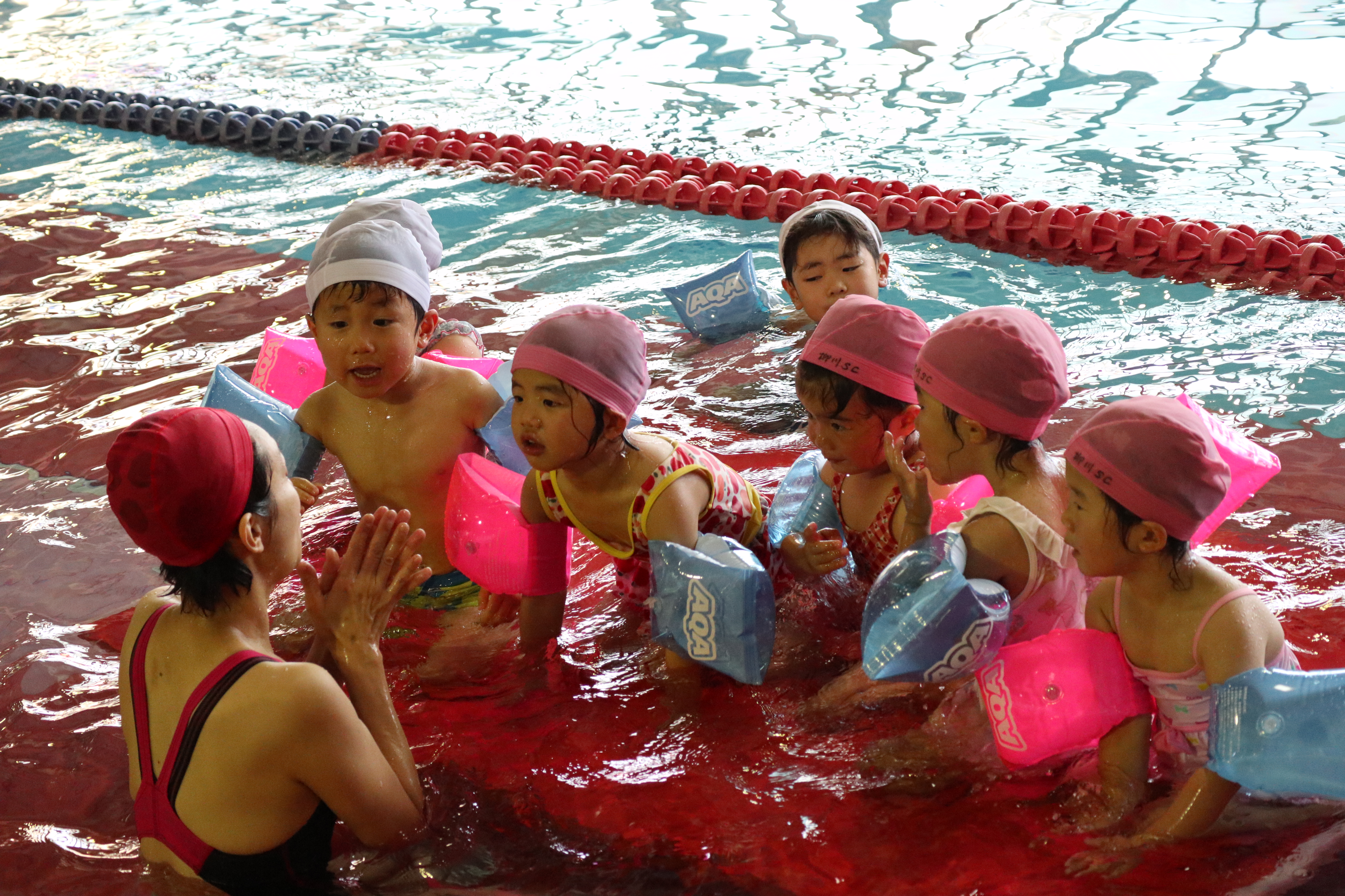 水泳レッスン風景3